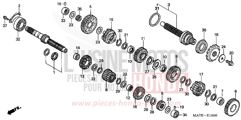 GETRIEBE von Super Blackbird IRON NAIL SILVER METALLIC-U (NH167D) von 2006